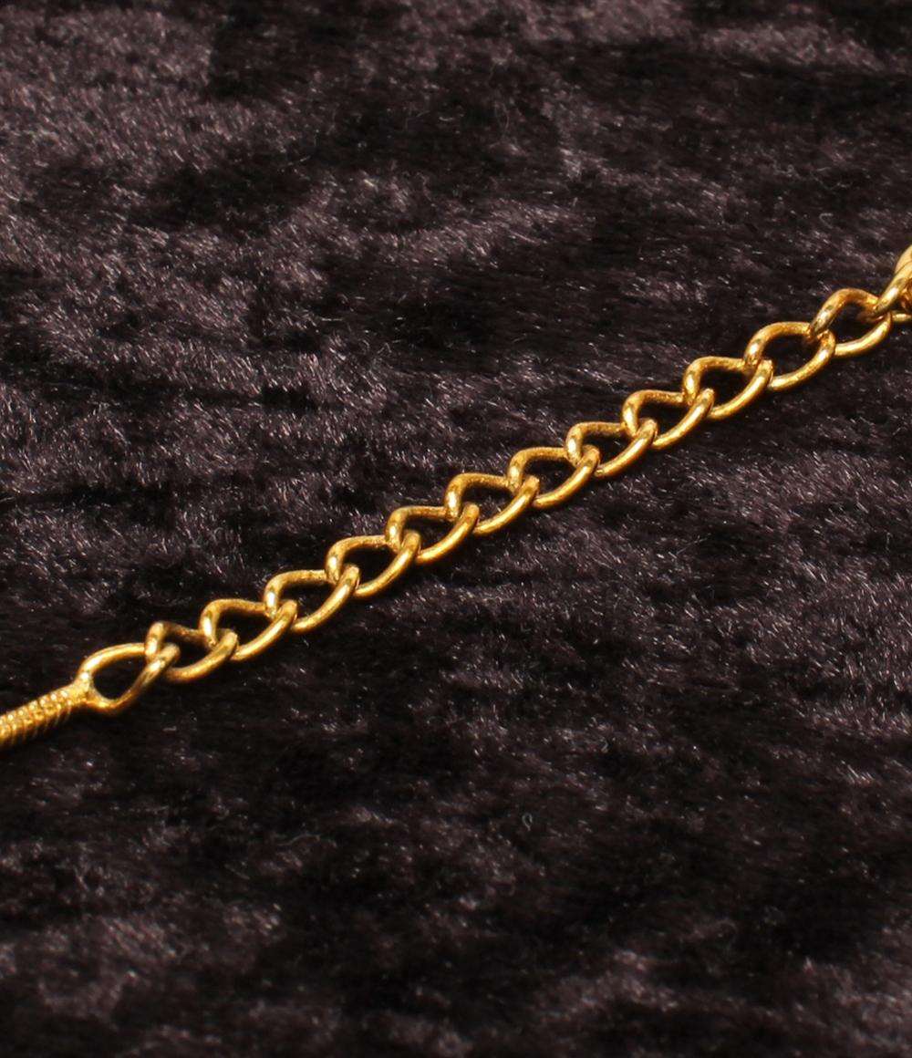 Christian Dior ネックレス トロッタープレート ロゴ ラインストーン レディース クリスチャンディオール