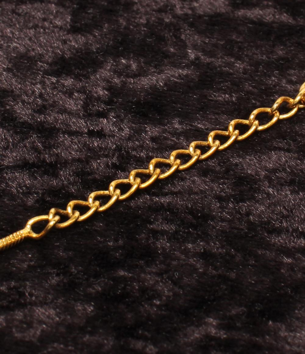 Christian Dior ネックレス トロッタープレート ロゴ ラインストーン レディース クリスチャンディオール