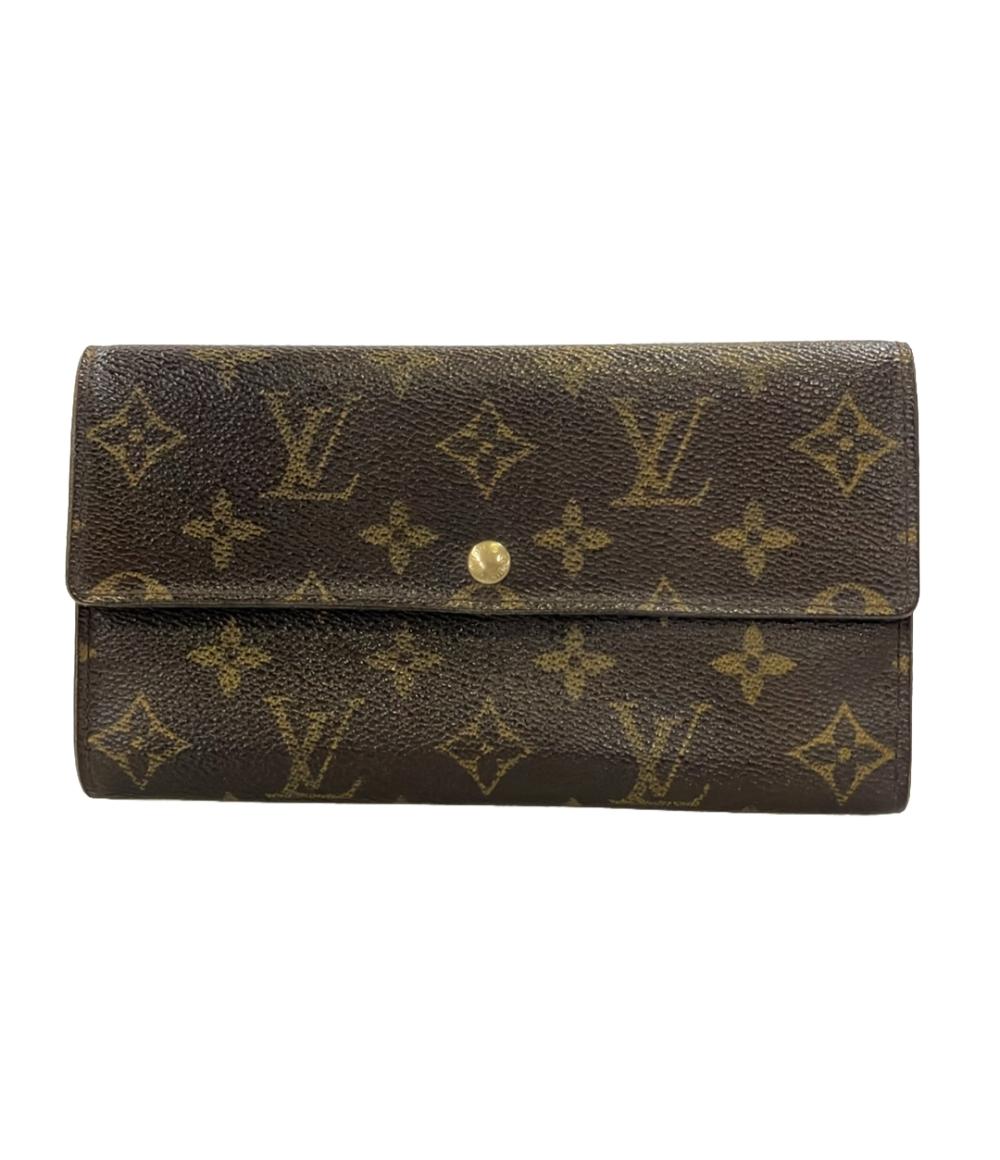 ルイ・ヴィトン 二つ折り長財布 ポシェットポルトモネクレディ モノグラム M61725 レディース LOUIS VUITTON