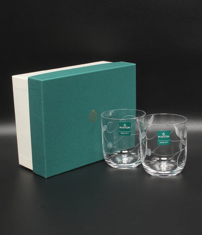 美品 Minton グラス タンブラー 2点セット ペア ヴィクトリアストロベリー ミントン