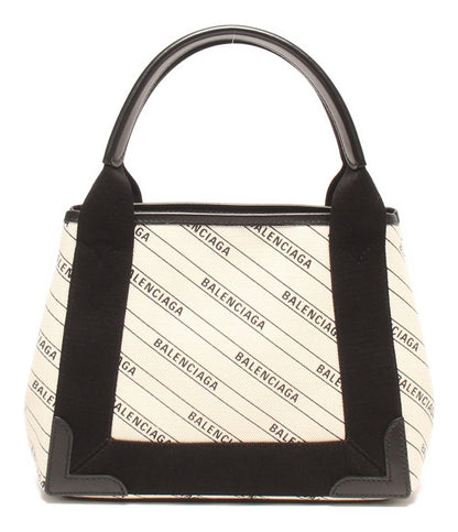 美品 バレンシアガ 2wayハンドバッグ ショルダーバッグ 斜め掛け NAVY CABAS 339933 KMZAN 9210 レディース BALENCIAGA