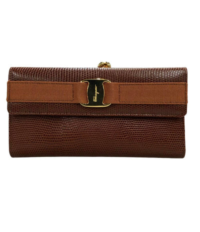 Salvatore Ferragamo 長財布 がま口 ヴァラ 224072 レディース サルヴァトーレフェラガモ