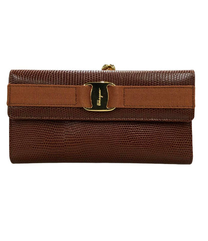Salvatore Ferragamo 長財布 がま口 ヴァラ 224072 レディース サルヴァトーレフェラガモ