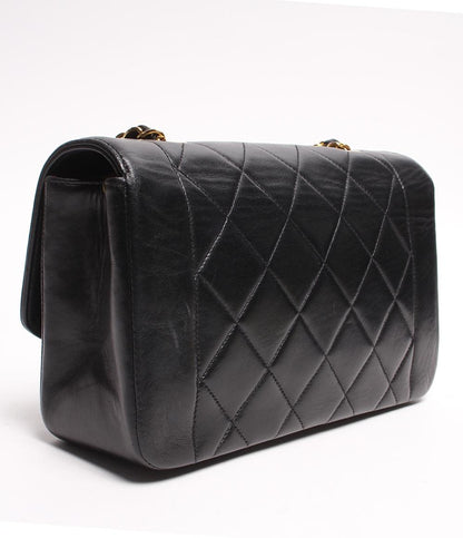 シャネル チェーンレザーショルダーバッグ ココマーク ゴールド金具 ダイアナ22 マトラッセ レディース CHANEL