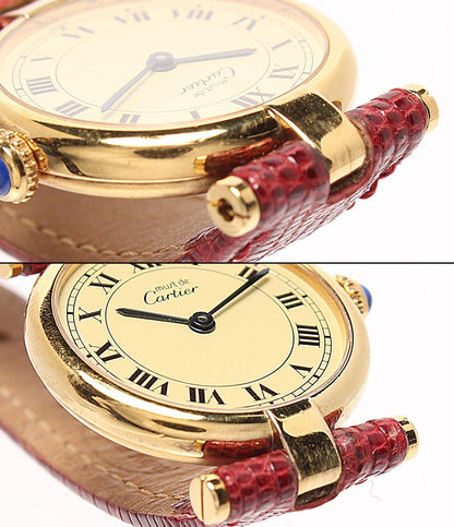 Cartier 腕時計 ヴェルメイユ マスト ヴァンドーム クオーツ レディース カルティエ