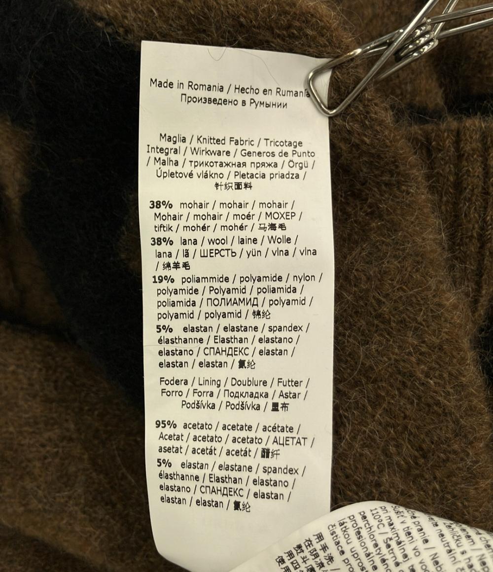 美品 MAX MARA ノースリーブ ニットワンピース幾何学模様 13262626 レディース SIZE S マックスマーラ