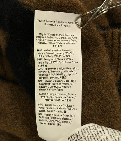 美品 MAX MARA ノースリーブ ニットワンピース幾何学模様 13262626 レディース SIZE S マックスマーラ