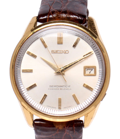 SEIKO 腕時計 セイコーマチック 自動巻き ホワイト 8305-9010 メンズ セイコー