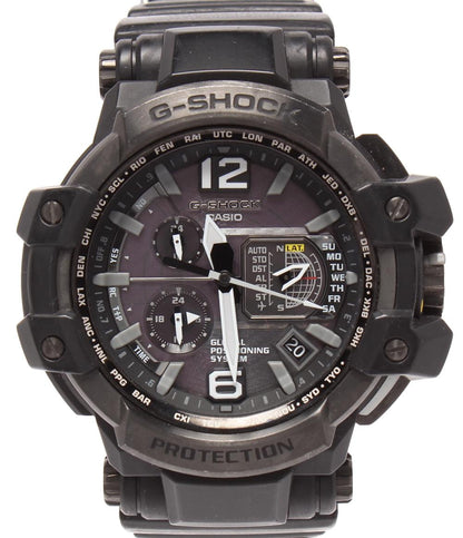 CASIO 腕時計 GPSハイブリッド電波 スカイコックピット Master of G GRAVITYMASTER ソーラー GPW-1000-1BJF メンズ カシオ