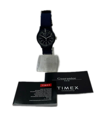 美品 TIMEX 腕時計 オリジナルキャンパー クオーツ ネイビー TW2R113900 レディース メンズ タイメックス