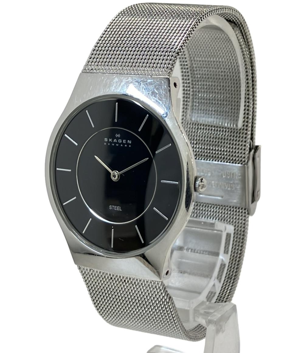 スカーゲン 腕時計 クオーツ ブラック 233LSSB ユニセックス SKAGEN