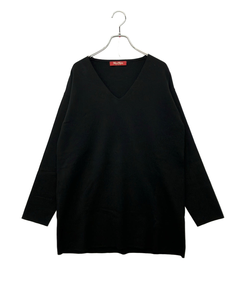 Max Mara Studio Ｖネック長袖ニット レディース SIZE L マックスマーラ ステュディオ