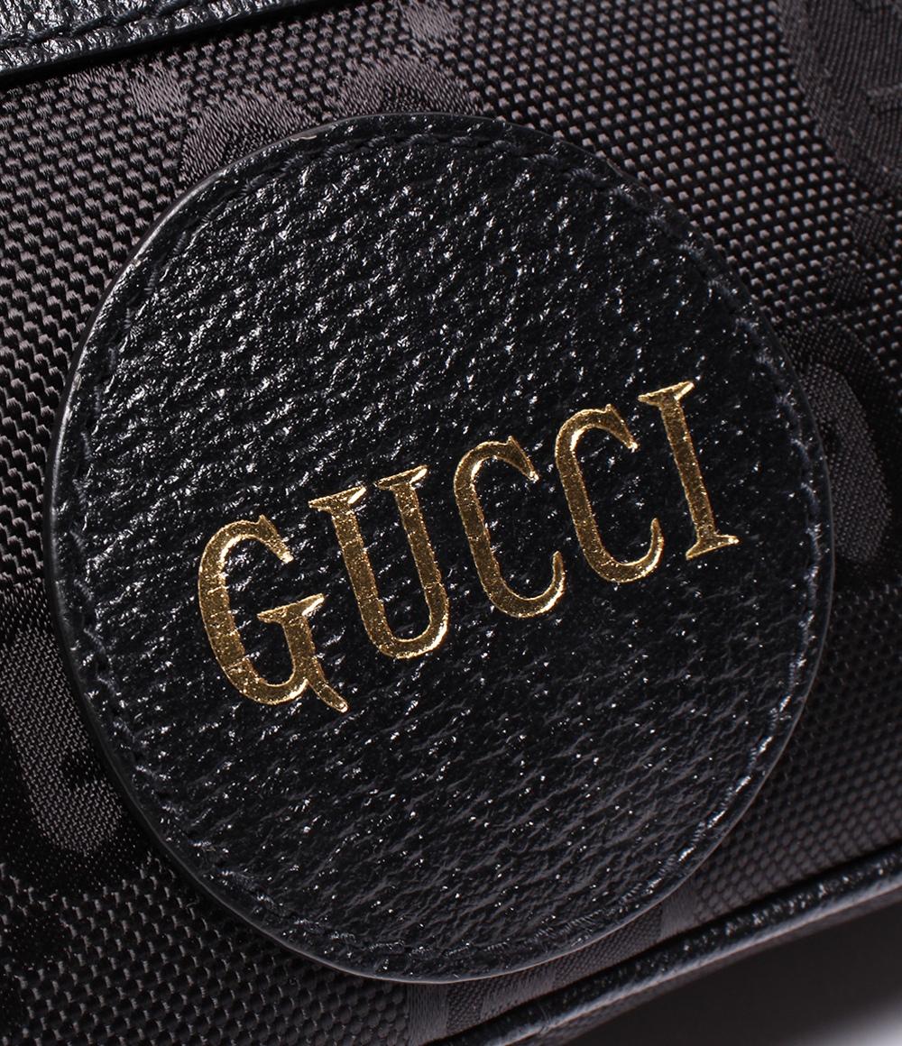 美品 グッチ ウェストバッグ ボディバッグ オフザグリッド GGキャンバス 631341 メンズ GUCCI