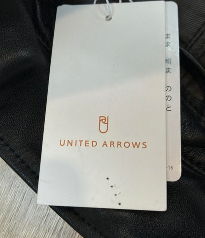 美品 UNITED ARROWS レザージャケット  タグ付き シープスキンレザーカバーオール 1125-699-7740-0930 メンズ SIZE S ユナイテッドアローズ