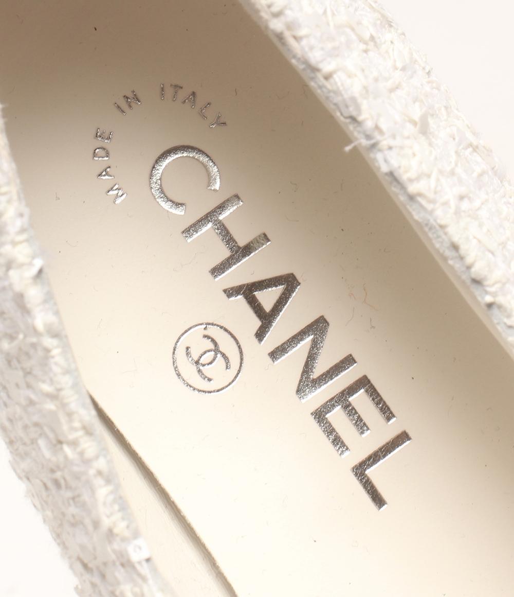 シャネル フラットシューズ ツイード レディース SIZE 37 1/2 (L) CHANEL