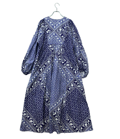 Sara mallika 長袖ワンピース 花柄 レディース SIZE S サラマリカ