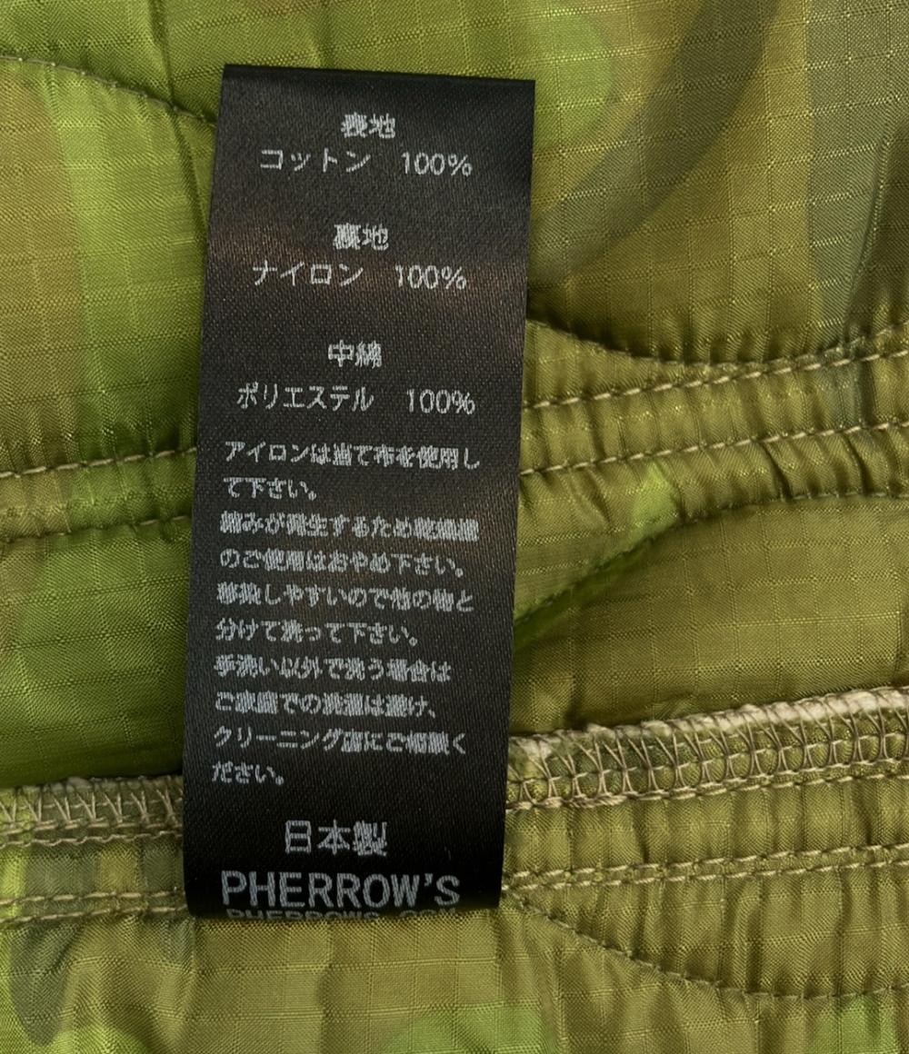 Pherrow's ミリタリージャケット 中綿 キルティング パッチ 裏地カモフラ 22AW QUILTING MILITARY JACKET 22W-PVC-7J メンズ SIZE 40 (M) フェローズ