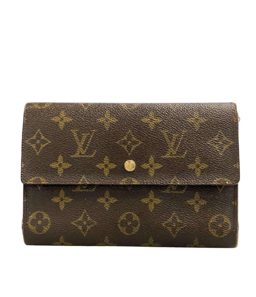 ルイヴィトン ポシェット パスポール モノグラム パスポートケース 三つ折り財布 LOUIS VUITTON 長財布 三つ折り パスポートケース ポシェット