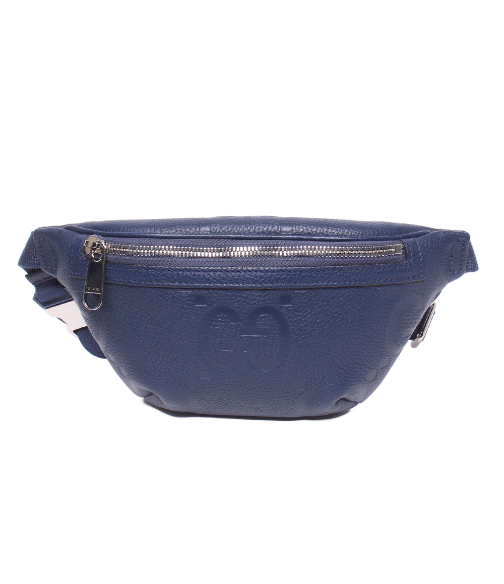 美品 GUCCI ボディバッグ ウエストバッグ GGエンボス 645093 525040 メンズ グッチ