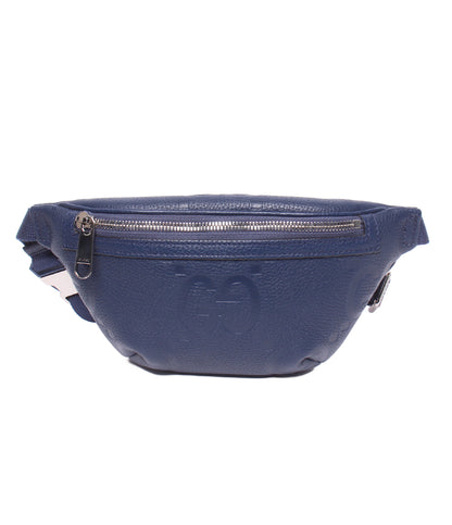 美品 GUCCI ボディバッグ ウエストバッグ GGエンボス 645093 525040 メンズ グッチ