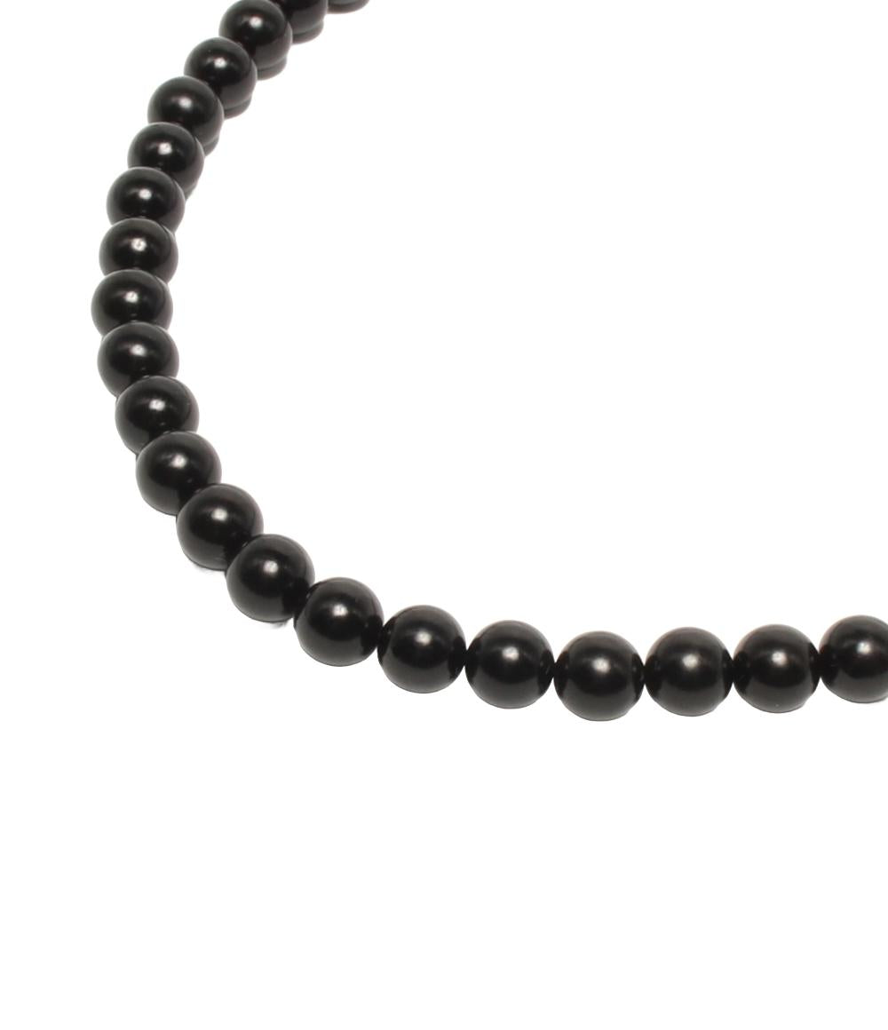 ネックレス イヤリング 念珠 ジェット 3点セット レディース