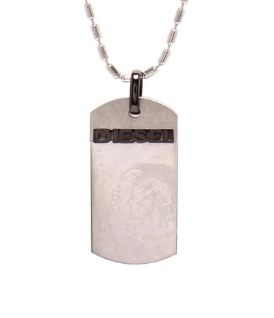 DIESEL ネックレス ロゴ ドッグタグ メンズ ディーゼル