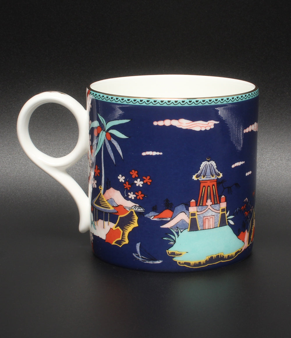 美品 WEDGWOOD マグカップ ブルー パゴダ ウェッジウッド