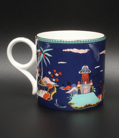 美品 WEDGWOOD マグカップ ブルー パゴダ ウェッジウッド