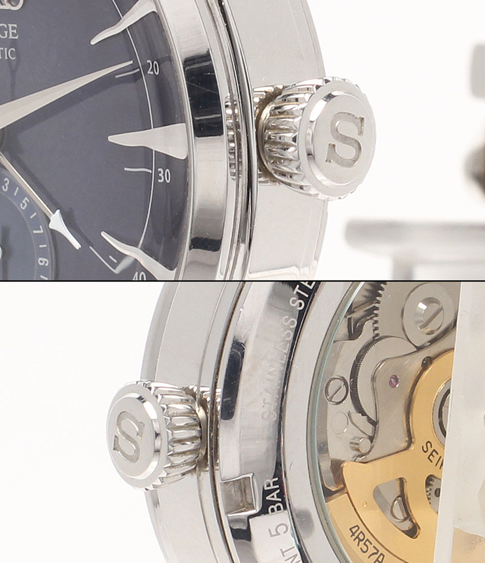 SEIKO 腕時計 SARY087 プレサージュ 自動巻き ネイビー 4R57-00F0 メンズ セイコー