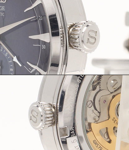 SEIKO 腕時計 SARY087 プレサージュ 自動巻き ネイビー 4R57-00F0 メンズ セイコー