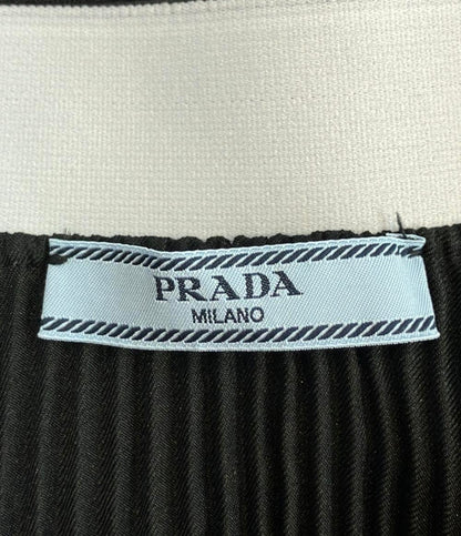 PRADA プリーツスカート ウエストロゴ レディース SIZE 40 (M) プラダ