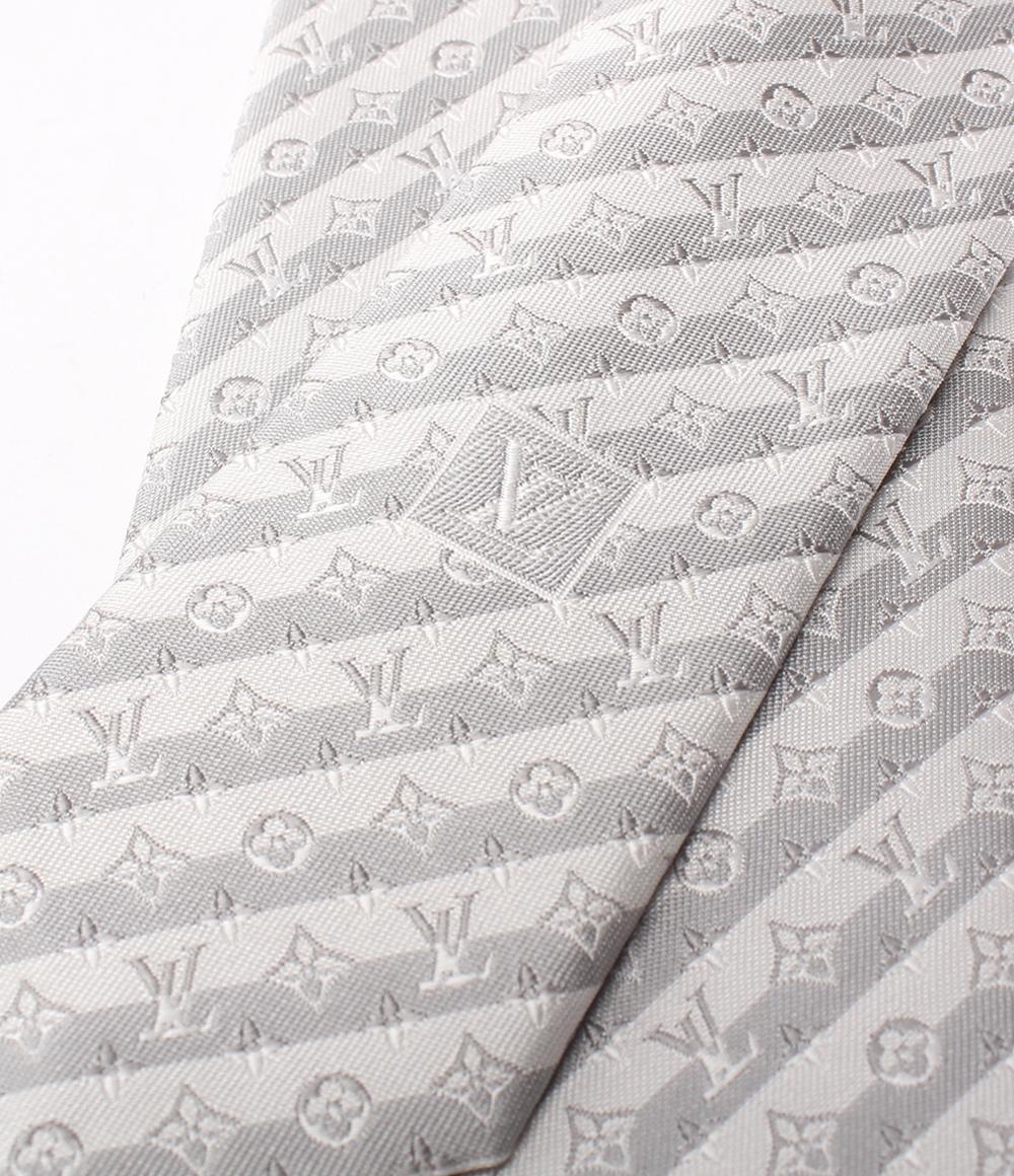 美品 LOUIS VUITTON ネクタイ シルク100％ モノグラム ダイアゴナル M79912 メンズ ルイ・ヴィトン