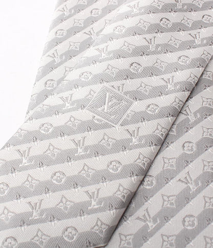 美品 LOUIS VUITTON ネクタイ シルク100％ モノグラム ダイアゴナル M79912 メンズ ルイ・ヴィトン