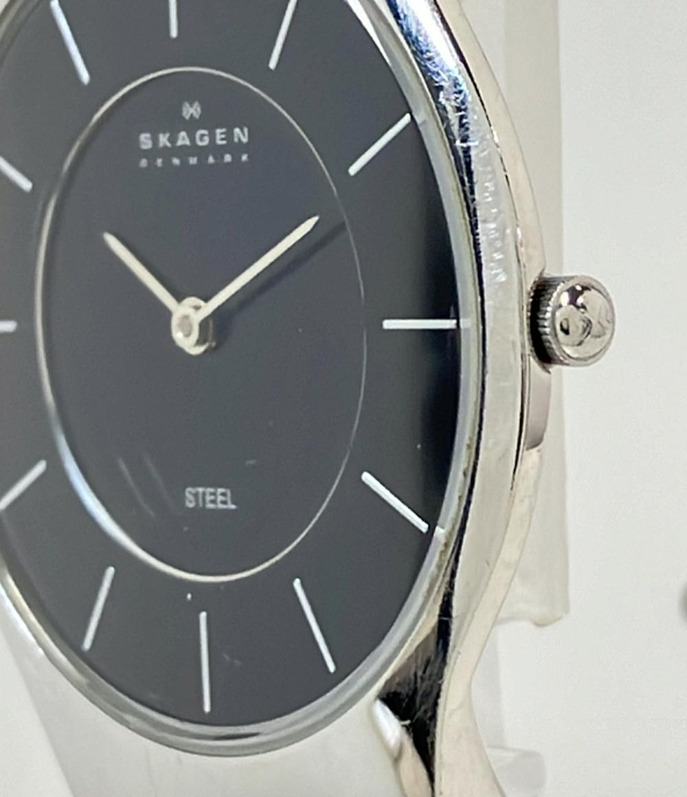 スカーゲン 腕時計 クオーツ ブラック 233LSSB ユニセックス SKAGEN
