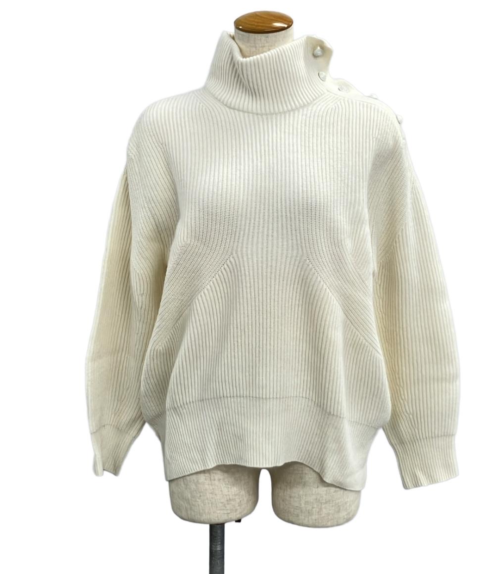 美品 ドゥロワー 9Gアゼショルダーボタンタートルニット レディース SIZE 1 (S) Drawer