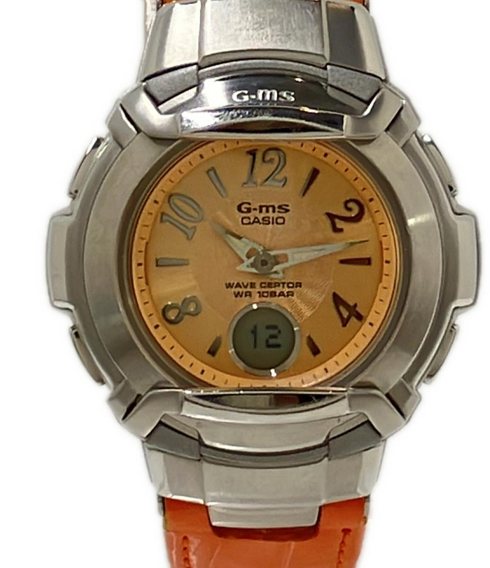 カシオ 腕時計 電池式電波 Baby-G クオーツ オレンジ MSG-1100L レディース CASIO