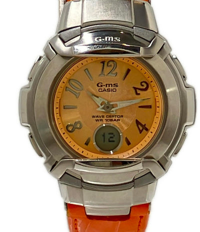 カシオ 腕時計 電池式電波 Baby-G クオーツ オレンジ MSG-1100L レディース CASIO