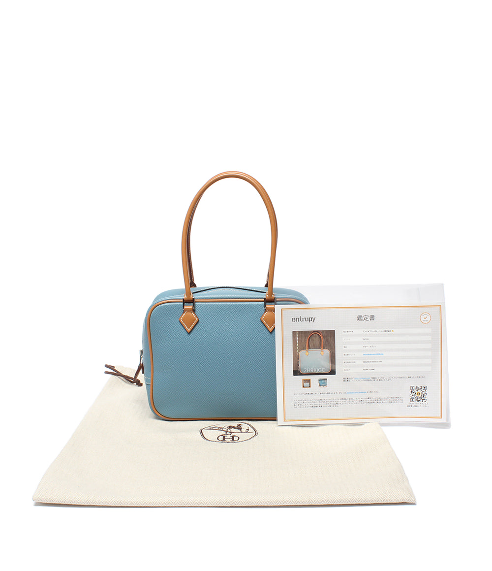 HERMES ハンドバッグ シルバー金具 □J刻印 ヴォーエプソン ミニプリュム レディース エルメス