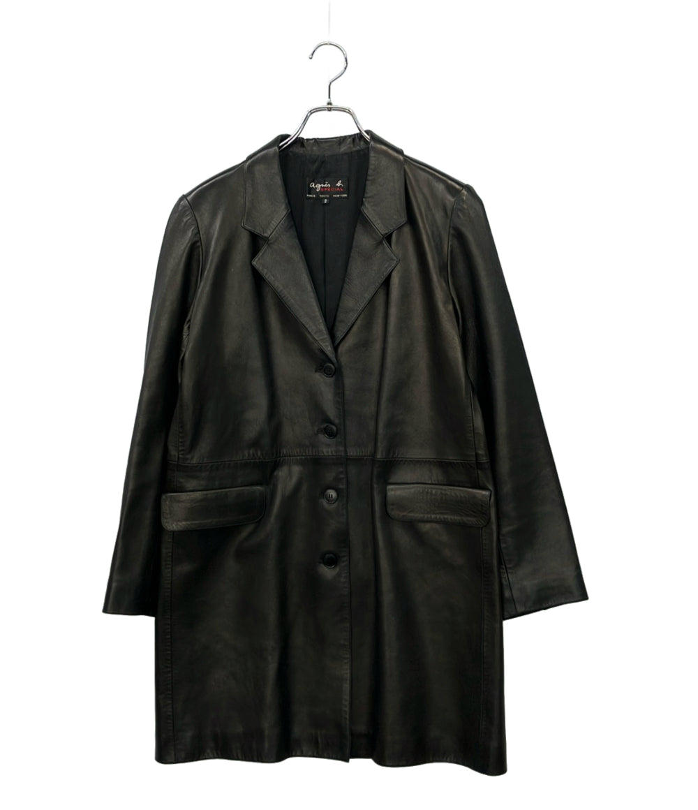 agnes b. SPECIAL レザージャケット レディース SIZE 2 (M) アニエスベー スペシャル