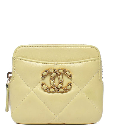 CHANEL 19 コインケース カードケース ゴールド金具 ココマーク レディース シャネル