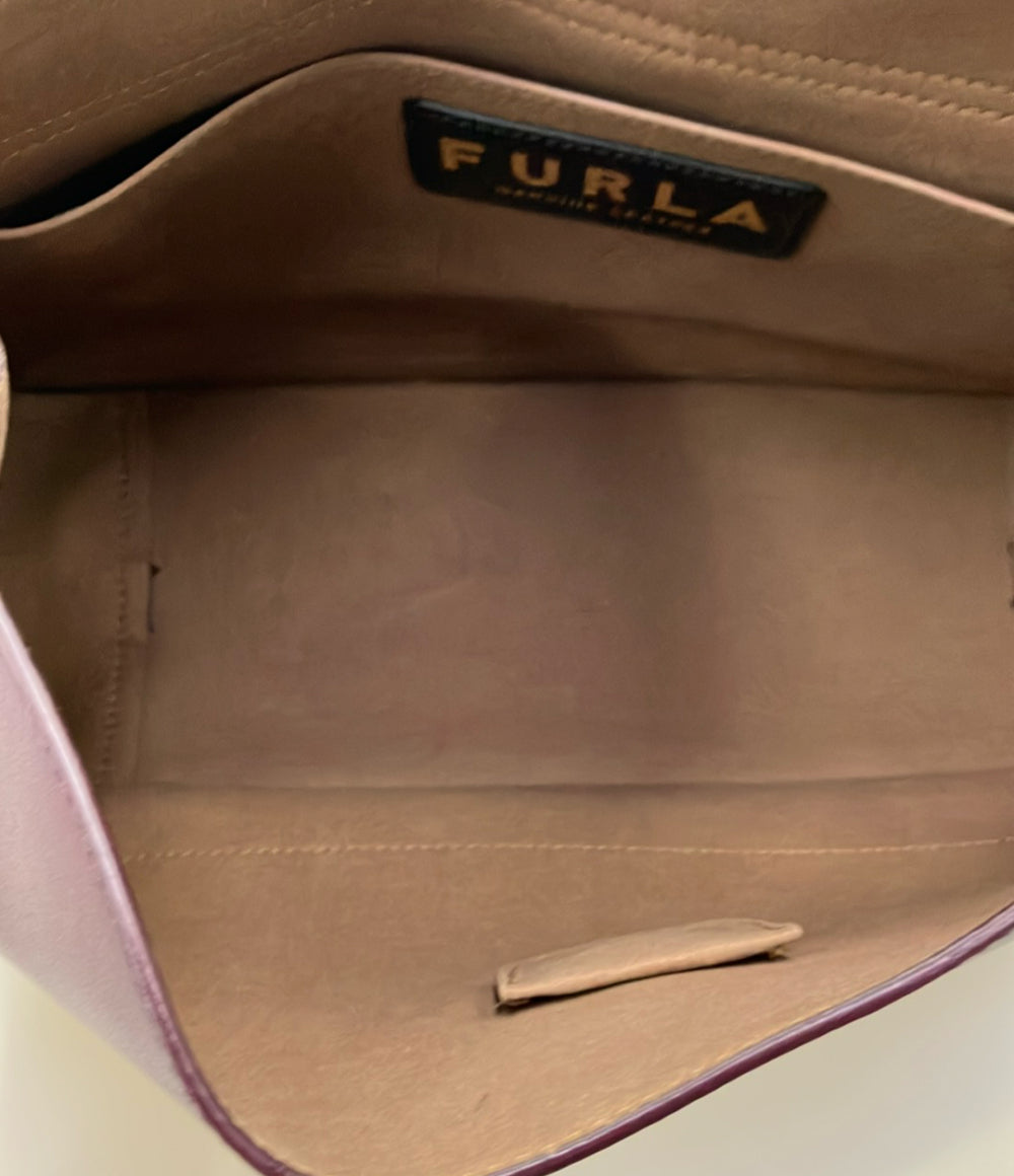 美品 FURLA 2way ショルダーバッグ 肩掛け 斜め掛け TOPHANDLE レディース フルラ