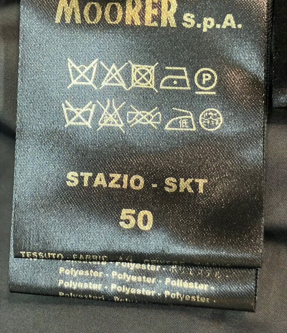 MOORER ブルゾン ボンバージャケット ダブルジップ フード収納 STAZIO-SKT メンズ SIZE 50 (L) ムーレー