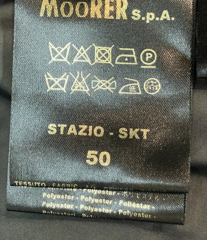 MOORER ブルゾン ボンバージャケット ダブルジップ フード収納 STAZIO-SKT メンズ SIZE 50 (L) ムーレー