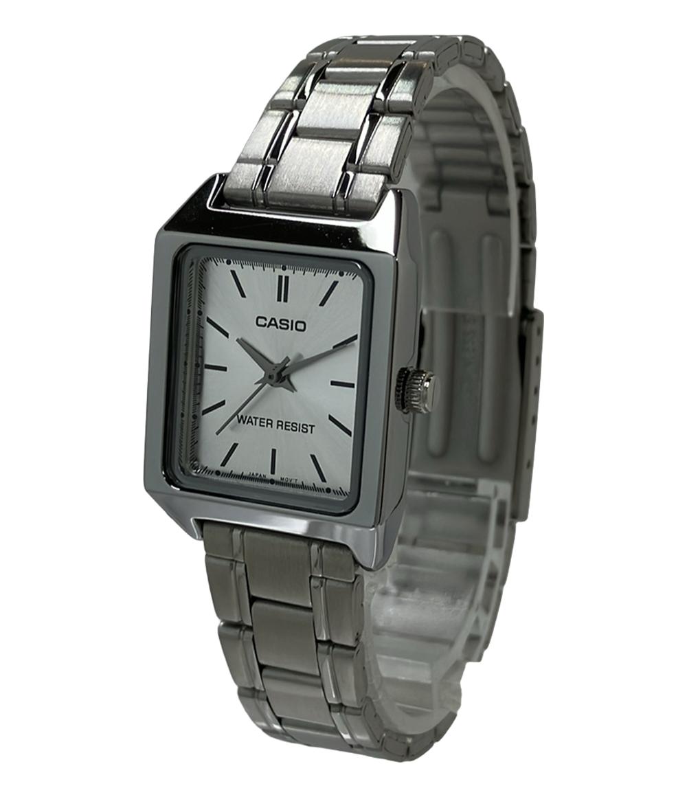 美品 CASIO 腕時計 クオーツ シルバー LTP-V007 レディース カシオ