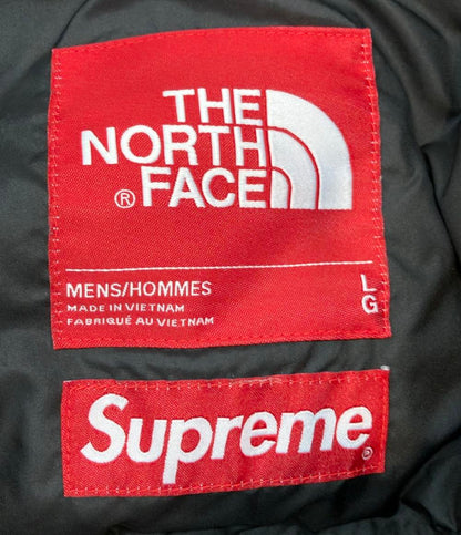 THE NORTH FACE Supreme ダウンジャケット ×Supreme 19AW ペーパープリント ナイロン100% フード収納 Paper Print Nuptse Jacket ND91806I メンズ