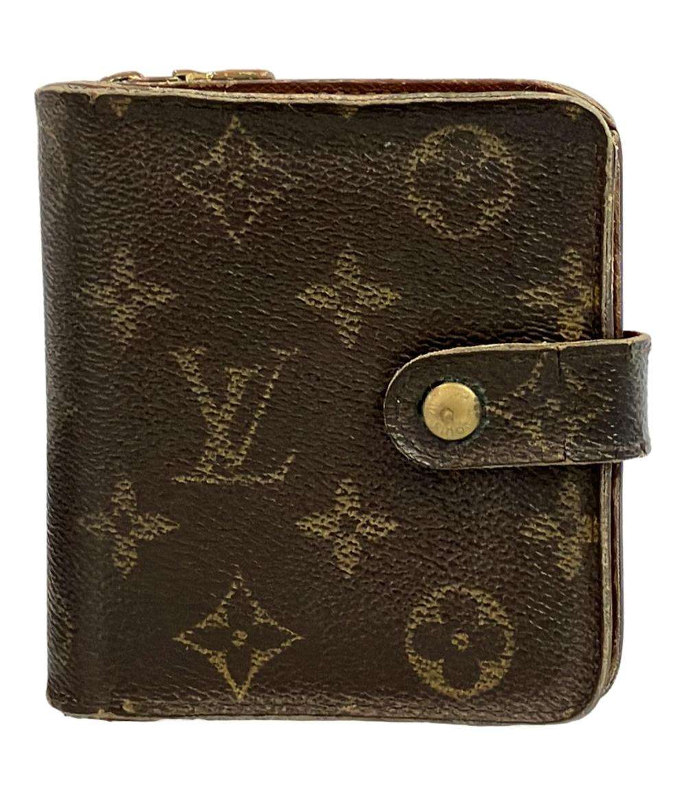 ルイ・ヴィトン 二つ折り財布 コンパクトジップ モノグラム M61667 レディース LOUIS VUITTON