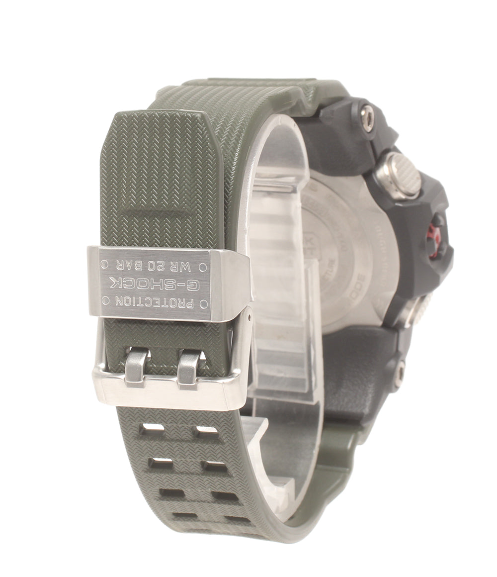 美品 CASIO 腕時計 マッドマスター MUDMASTER G-SHOCK 電波ソーラー ソーラー ブラック GWG-1000 メンズ カシオ