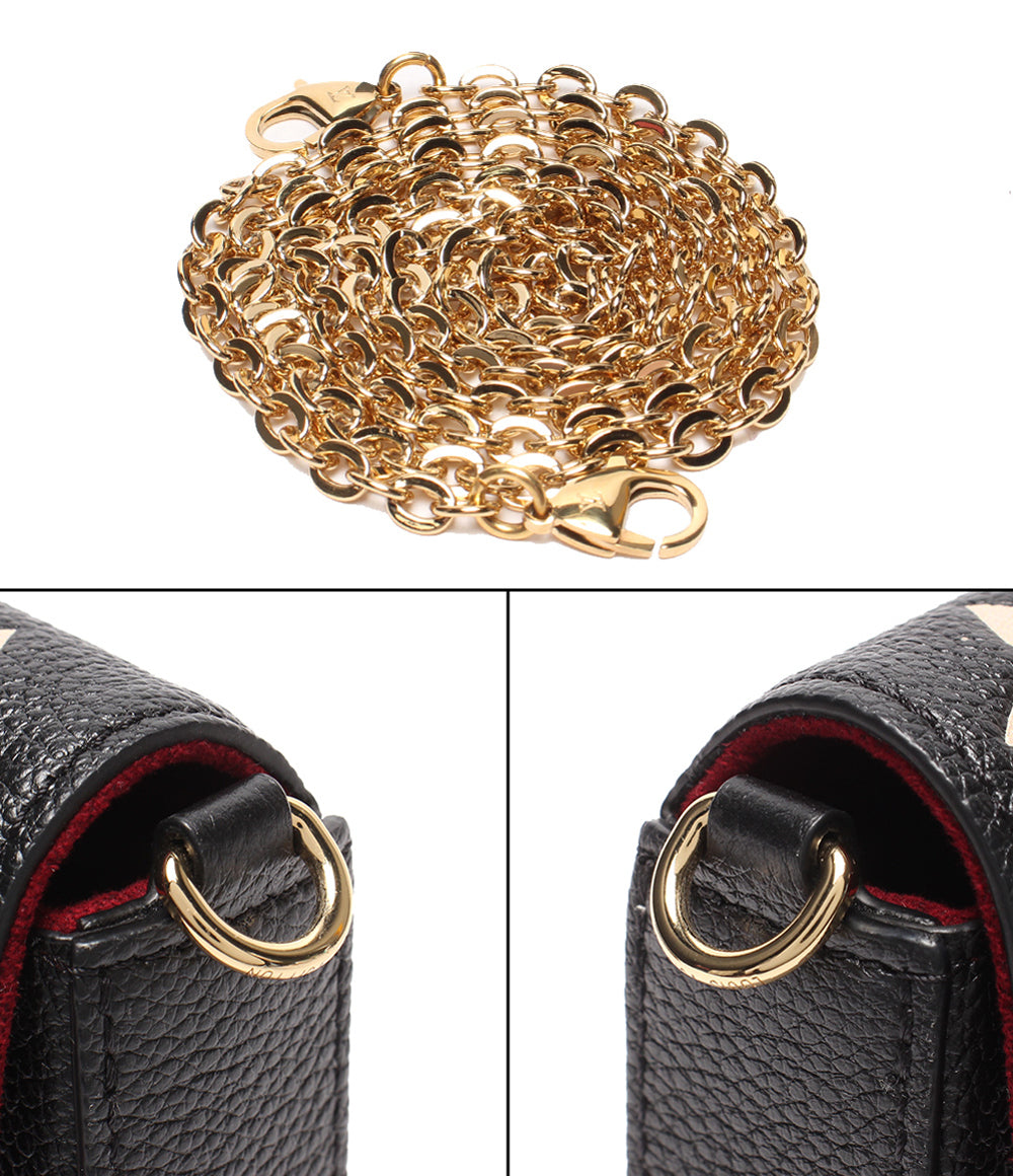 美品 LOUIS VUITTON チェーンウォレット ポシェット 肩掛け ポシェット フェリシー バイカラー モノグラム アンプラント M80482 レディース