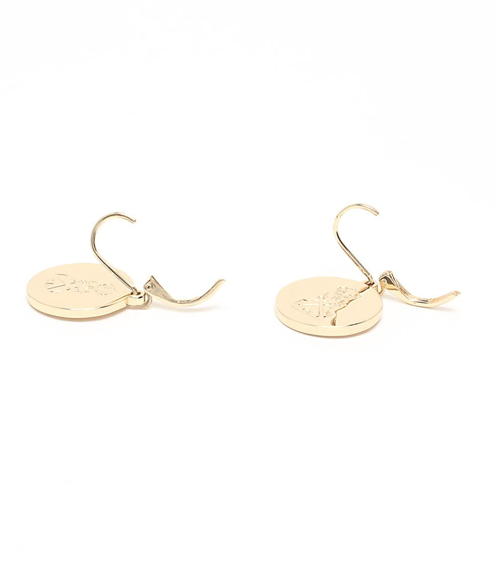 美品 ラルフローレン ピアス ゴールドプレーテッド ロゴ ドロップ レディース RALPH LAUREN