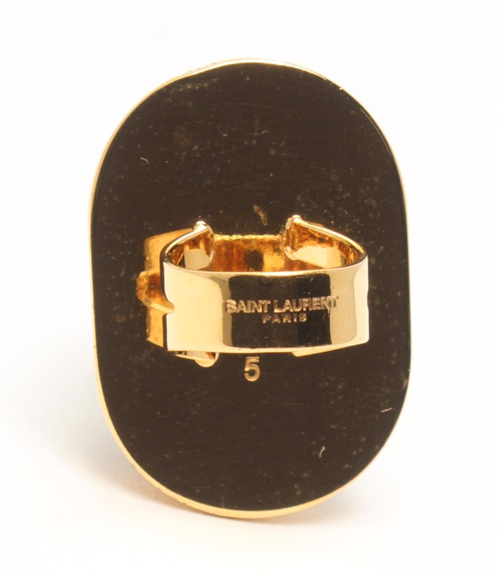 SAINT LAURENT リング 指輪 ルチルクオーツ レディース SIZE 9号 サン